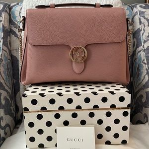 Authentic Gucci Large Interlocking G Flap Bag